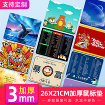 Mouse pad thickened cute cartoon animation small wrist protection gaming game office oversized female ing shortcut key