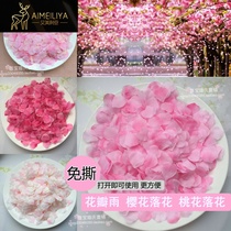 Tear-free simulation petals fake petals hand-throwing flower photography decoration stage flower peach blossom petals cherry blossom flower petals rain