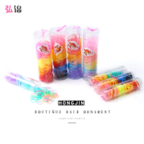 Do not hurt the hair barrel disposable tie rubber band Black hair rope Hairband head rope Korean children headgear hair accessories