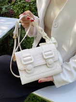 Feel White Cambridge bag Women summer 2021 new fashion niche design Japanese printing wild Super fire