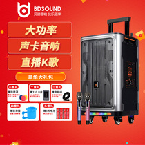 Bede big net red sound card audio all-in-one machine 12-inch high-power square dance outdoor live K song Bluetooth audio