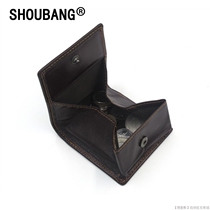 Genuine Leather Zero Wallet Mini Creative Coin Baotou Layer Bull Leather Male And Female Common Ear Machine Line Cashier Bag 911-9