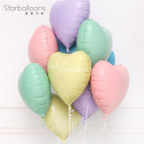 Macaron love heart heart aluminum foil aluminum film balloon Italy imported birthday wedding proposal 100 days decoration