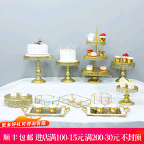 Wedding dessert table decoration set European birthday afternoon tea tableware Dessert cake tray display shelf