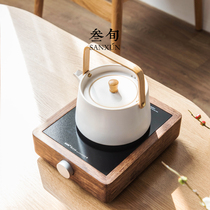 Three-year-old ceramic kettle electric pottery stove tea set household small silent steamed tea stove tea glass pot