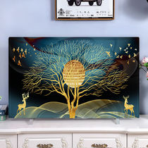 TV cover 2021 New Universal LCD TV set dust cover 55 inch 65 inch 50 inch desktop hanging surface