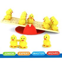 Duckling seesaw puzzle childrens table game parent-child interactive intellectual toys students early education board game 40 levels