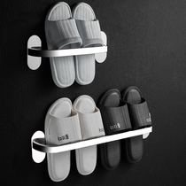 Bathroom slippers wall mounted hole 304 stainless steel toilet slippers for the hung