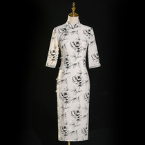 Suya cheongsam 2021 new autumn retro Chinese style improved version of young high-end temperament dress women