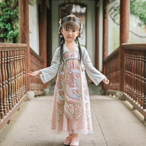 Hanfu girl skirt 2020 Autumn dress little girl costume girl baby super fairy Tang dress retro Chinese style