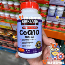 American straight hair American version Kirkland COQ10 auxiliary yeast soft capsule 300mgX100 grain tax