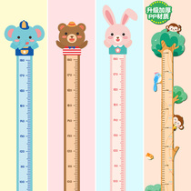 Nursery Decoration Record Baby Height Measuring Sticker Self Adhesive Removable Creative Cartoon Height Wall Sticker Home