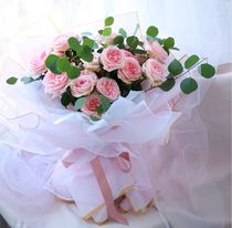  Mothers Day Flowers 11pcs 19pcs 33pcs Pink rose powder Lychee bouquet Hangzhou Same city delivery