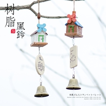 Japanese hipster resin wind chime hanging door decoration girl room bedroom car pendant creative birthday gift