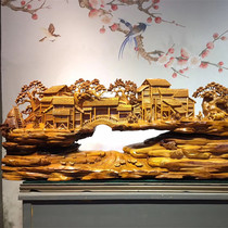 Cliff Beryin Golden Silk Nana Natural Tree Root With Type Wood Sculptures Root Sculptures of Buddhist statues Landscapes Public Engraving Crafts