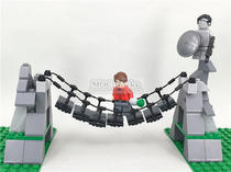 MOC Building blocks Spare parts Scene parts Building ladder Cable bridge Chain bridge Suspension bridge Creative toys