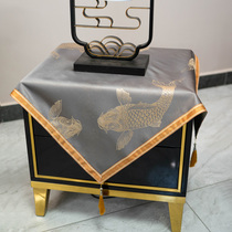 Ruyi Fish Table Cloth Bed Head Cabinet Cover Cloth Square Fridge Cover Cloth Luxurious Cloth Table Cloth Table Cloth Light And Luxurious Tea Table Cloth