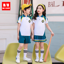 Kindergarten garden clothes summer clothes childrens class clothes college style short sleeve sports suits summer primary and secondary school uniforms summer