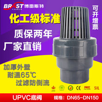 C factory direct supply plastic bottom valve UPVC valve body UPVC valve plate EPDM valve seat PVC terminal check valve