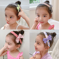  Childrens velcro hair band Baby bangs stickers broken hair headdress hair card girls non-slip pressure hair headband cute hair accessories