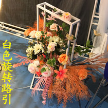 The magic circle of the new love electric rotating Road stage ornaments welcome area ornaments geometric Road Flower Art