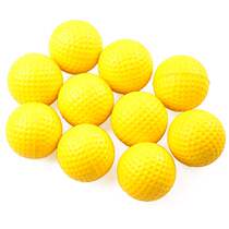 New 10pcs Yellow PU Soft Golf ball Indoor Outdoor Training P