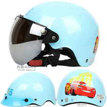 Taiwan EVO Lightning McQueen blue Harley electric motorcycle childrens helmet mens and womens helmets childrens summer