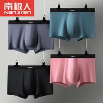 Antarctic ice silk boxer mens modal fabric seamless solid color sexy shorts thin boxer briefs men