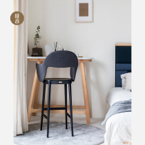 Cheep sleeved bar chair home bar chair cafe bar backrest chair Nordic design furniture