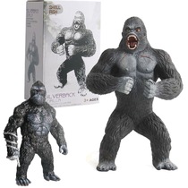 Simulation animal Vajra toy model black gorilla toy doll hand children Boy gift baboon doll