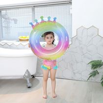 Swimming ring Girls new ins wind swimming pool equipment Children cartoon inflatable child female middle child adult swimming ring