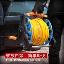 (Car wash water pipe storage car) Water gun storage rack Pipe winding disc water pipe rack winding reel garden watering flowers