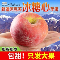Xinjiang Aksu Ice Sugar Heart Apple Fruit Fresh When Season Full Box 10 Catty Red Foxty Ugly Apple