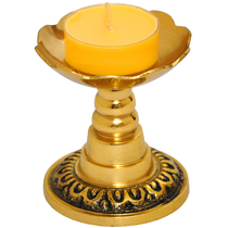 Copper Candle Holder Laying Candle Shelf Tray Base Long bright light Home dedicated to Buddha scented candle holder Pendulum Pieces of Buddha Supplies