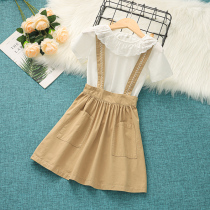 Girl Braces Skirt Suit One-piece Dress Summer Dress 2021 New Net Red Princess Nepotism Child Skirt Summer