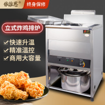 Yivith commercial electric fryer large capacity vertical fryer thermostatic oil strip machine double-cylinder fryer fried chicken steak oven