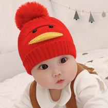 Baby autumn and winter 0-3-6 months childrens hat knitted wool hat for men and women baby warm hat newborn cap