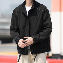 In the spring of 2022 the new coat male Korean version of the trend jacket Ruffian handsome baseball costume handsome spring and autumn costume coat