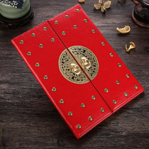 Overseas recipes New private custom Forbidden City style Mansion Door Chinese hot Pot online Red restaurant menu Wine list