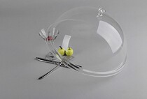 Acrylic round food cover Plate cover Snack fruit vegetable cover Transparent plastic dust-proof fresh cover cover vegetable cover