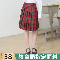  Shenzhen Unified primary school student dress female winter skirt winter plaid skirt Uniform matching skirt autumn and winter short skirt