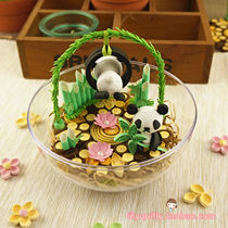 DIY Stereoscopic 3D animal cartoon Panda Paradise derivative paper basic material package Tutorial tool set