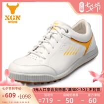 XGN Little Bull Mens Shoes 2021 New Outdoor Tourist Shoes Genuine Leather Casual Leather Shoes Sport Tourist Shoes Breathable