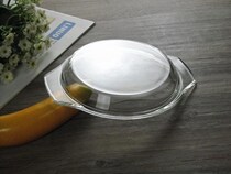 Heat-resistant spinning glass cover microwave oven bowl microwave bowl steam cooker with two glass covers