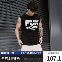 BLUESFLY Vest Mens Summer New Reflective Loose Casual Sports Blouse Speed Dry Fitness Training Sleeveless T-shirt