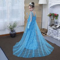 Aisha princess dress girl dress 2022 new summer thin section Frozen Aisha princess dress female summer