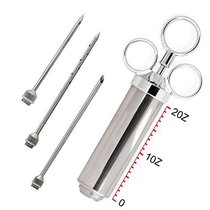 Amazon Stainless Steel 304 Turkey Barbecue Seasoning Syringe Needle Food Seasoning Turkey Needle