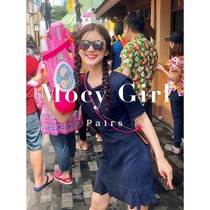 Sandro asw design dress women's 2022 summer Zhao Lusi with sweet waist slim fishtail skirt