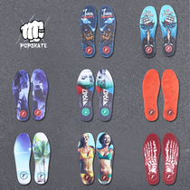 Imported cushioning FP insole Professional skateboard super shock absorption action brush street insole Footprint thickened insole