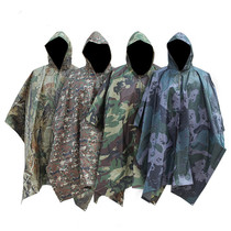 Outdoor Cloak Style Camouflay Raincoat Hiking Mountaineering Men And Women Adult Cloak Portable Waterproof Assault Clothing Rain Cape Suit